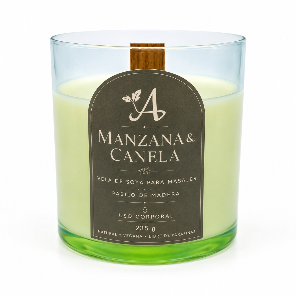 Vela de soya para masajes